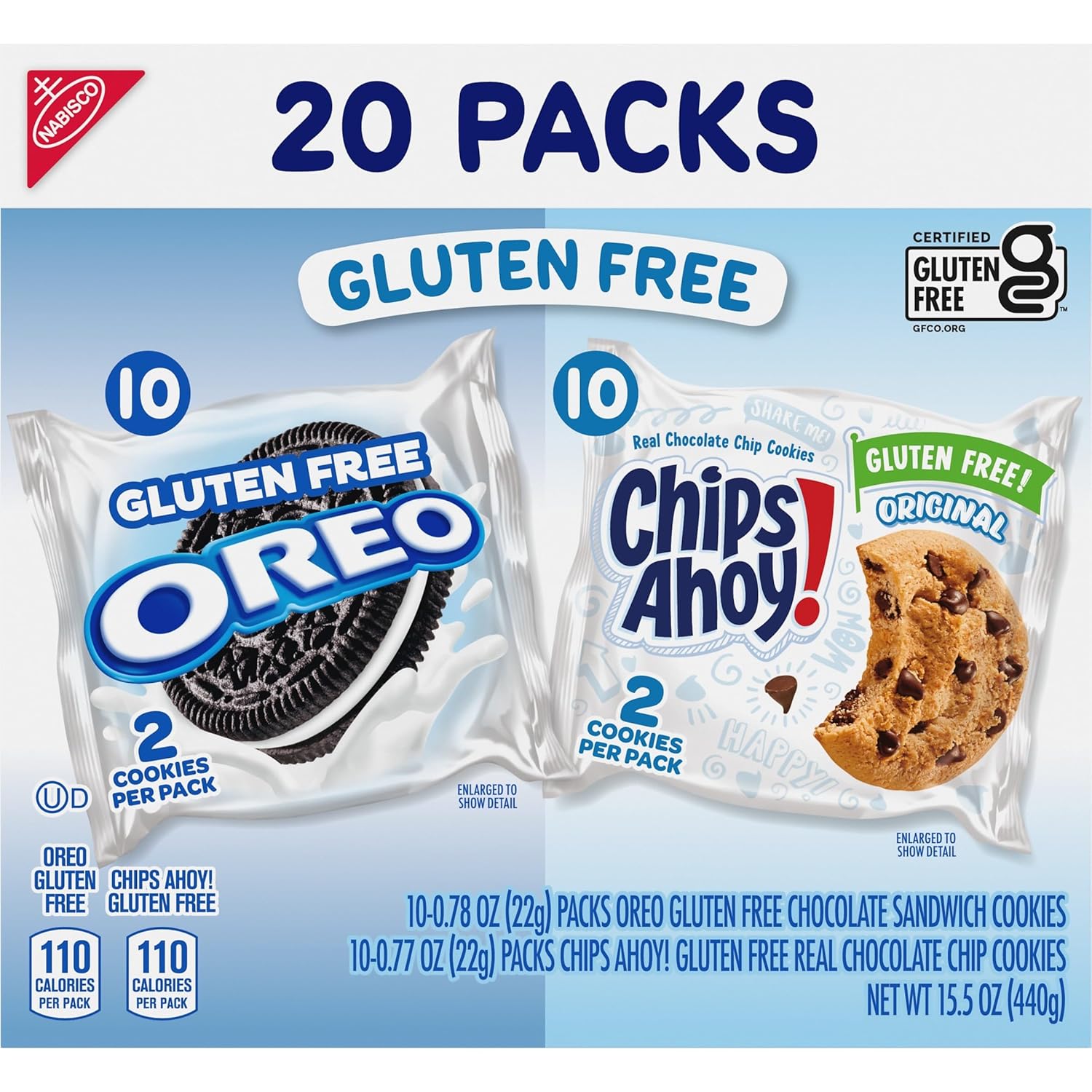 OREO & CHIPS AHOY! Gluten Free Cookies Variety Pack – Thoughtful Hostess Gift for Friends on a Gluten-Free Diet