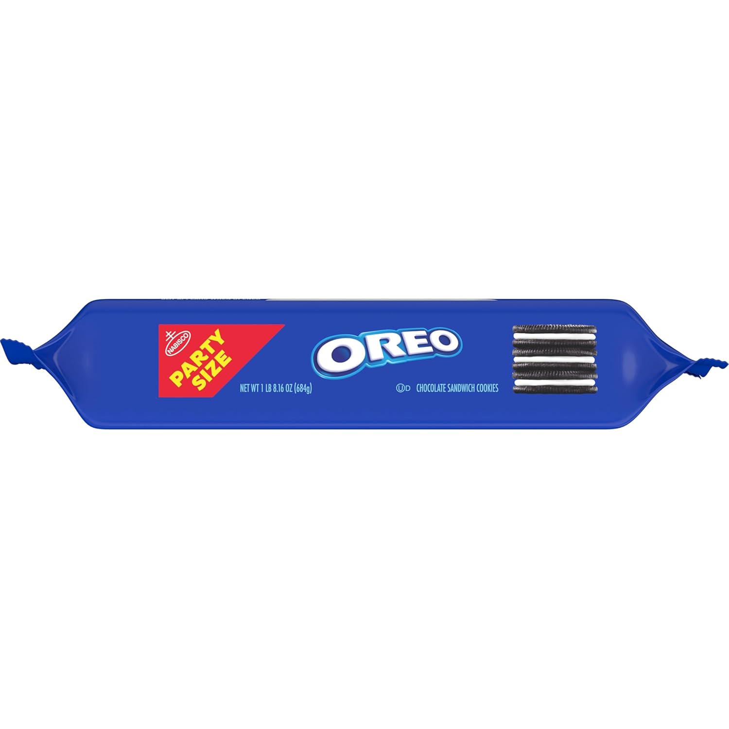 OREO Chocolate Sandwich Cookies, Party Size 24.16 oz – Office Breakroom Shareable Snack for Work Meetings