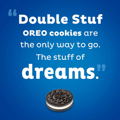 OREO Double Stuf Chocolate Sandwich Cookies – Crowd-Pleasing Birthday Gift Basket Addition for Her, Office Secret Santa, and Hostess Gift, 24.95 oz