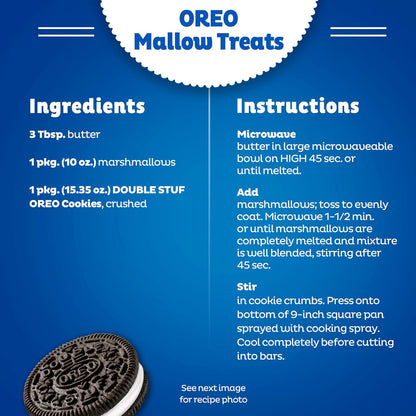 OREO Double Stuf Chocolate Sandwich Cookies – Crowd-Pleasing Birthday Gift Basket Addition for Her, Office Secret Santa, and Hostess Gift, 24.95 oz