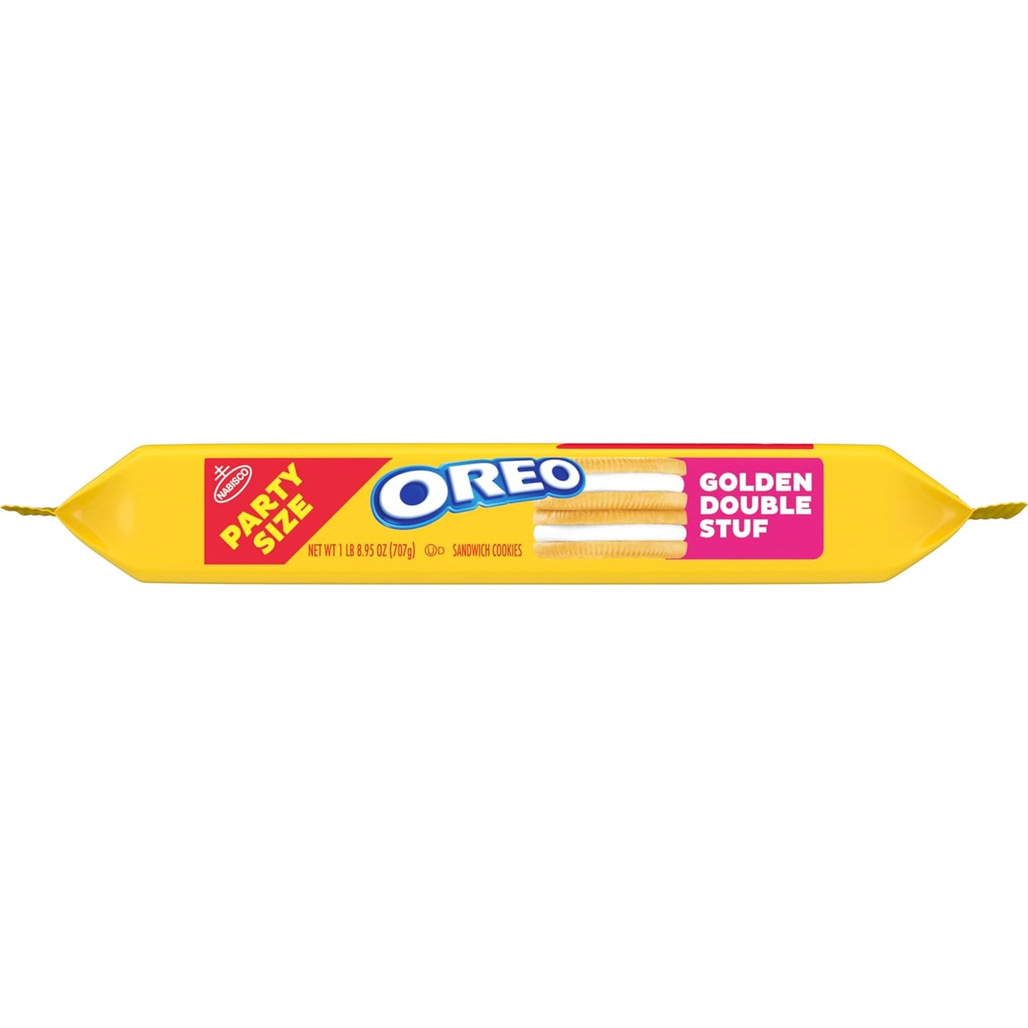 OREO Double Stuf Golden Sandwich Cookies as a Sweet Care Package Gift for Nieces and Nephews, 24.95 oz