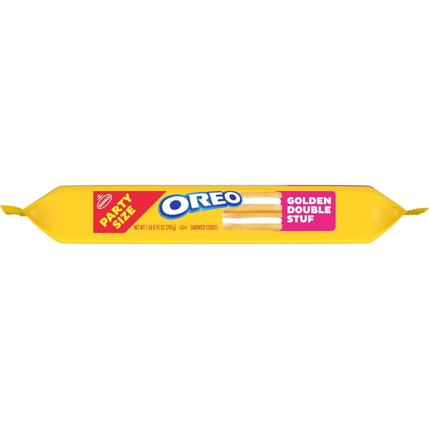 OREO Double Stuf Golden Sandwich Cookies as a Sweet Care Package Gift for Nieces and Nephews, 24.95 oz