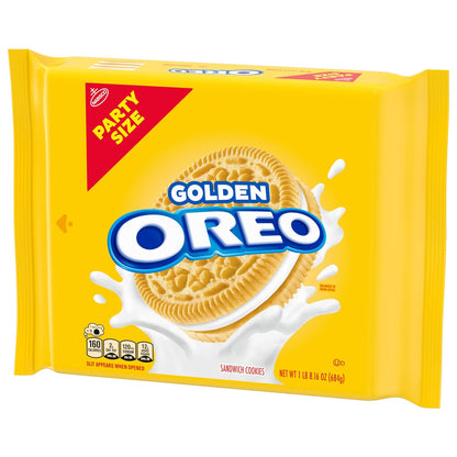 OREO Golden Sandwich Cookies Party Size – Sweet Hostess Gift for Holiday Gatherings and Housewarming Visits