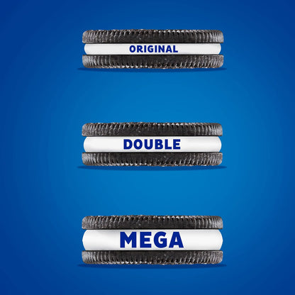 OREO Mega Stuf Cookies – Desk Drawer Pick-Me-Up and Shared Workplace Treat, Resealable 17.6 oz Pack