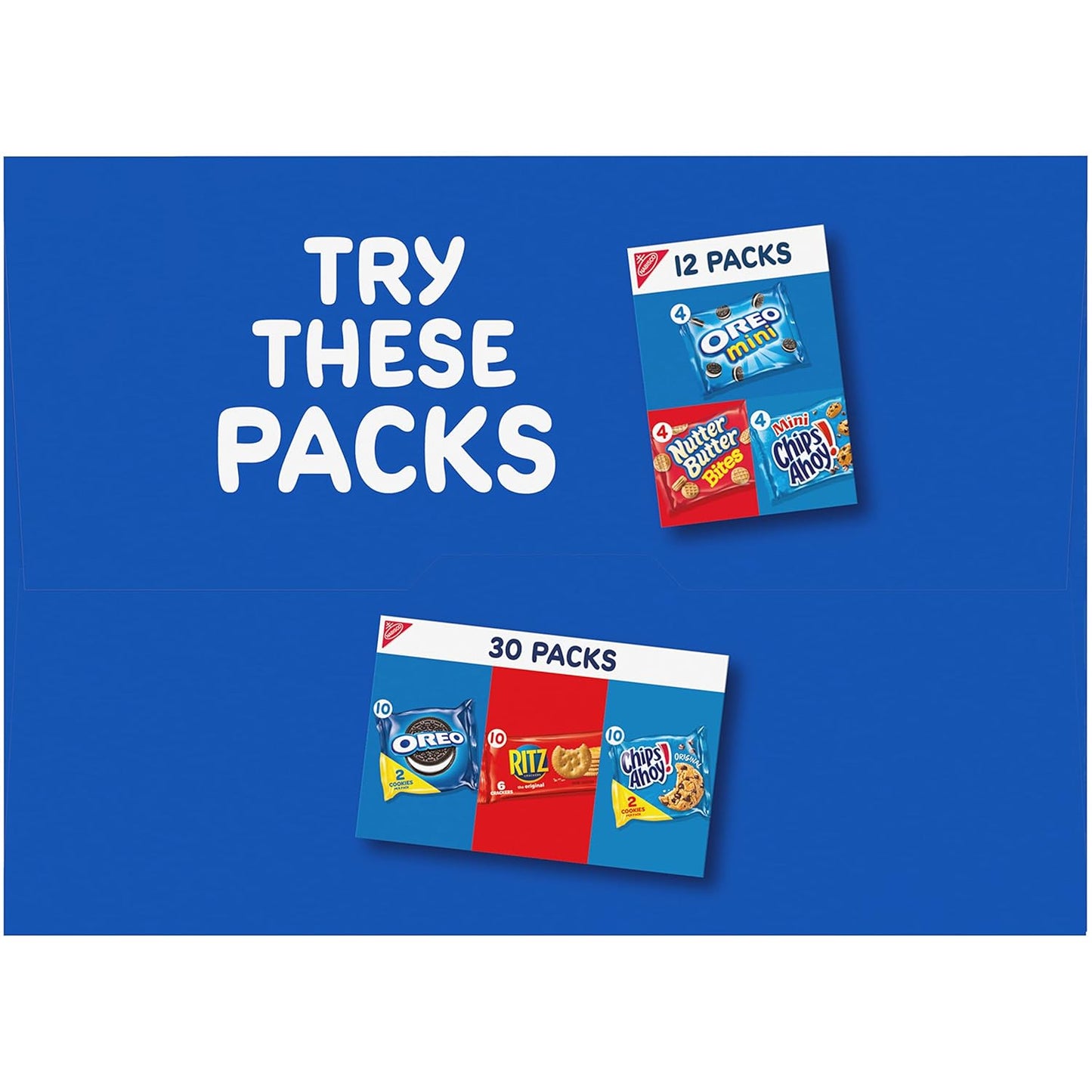 OREO Mini Mix Sandwich Cookies Variety Pack 20 Pack Care Package for College Students, Snack Gift Box