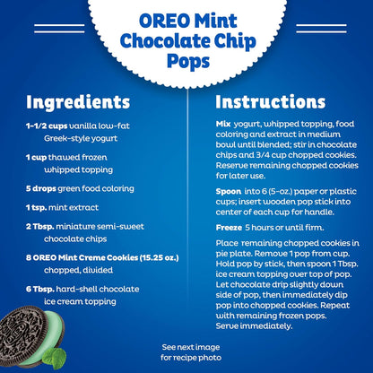 OREO Mint Creme Chocolate Sandwich Cookies Party Size 24.95 oz – Ready-to-Gift Sweet Treat for Cookie Lovers