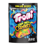 Trolli Sour Brite Crawlers Gummy Worms 28.8 oz - Family Friendly Sour Gummy Candy for Halloween, Classroom Parties, and After School Treats