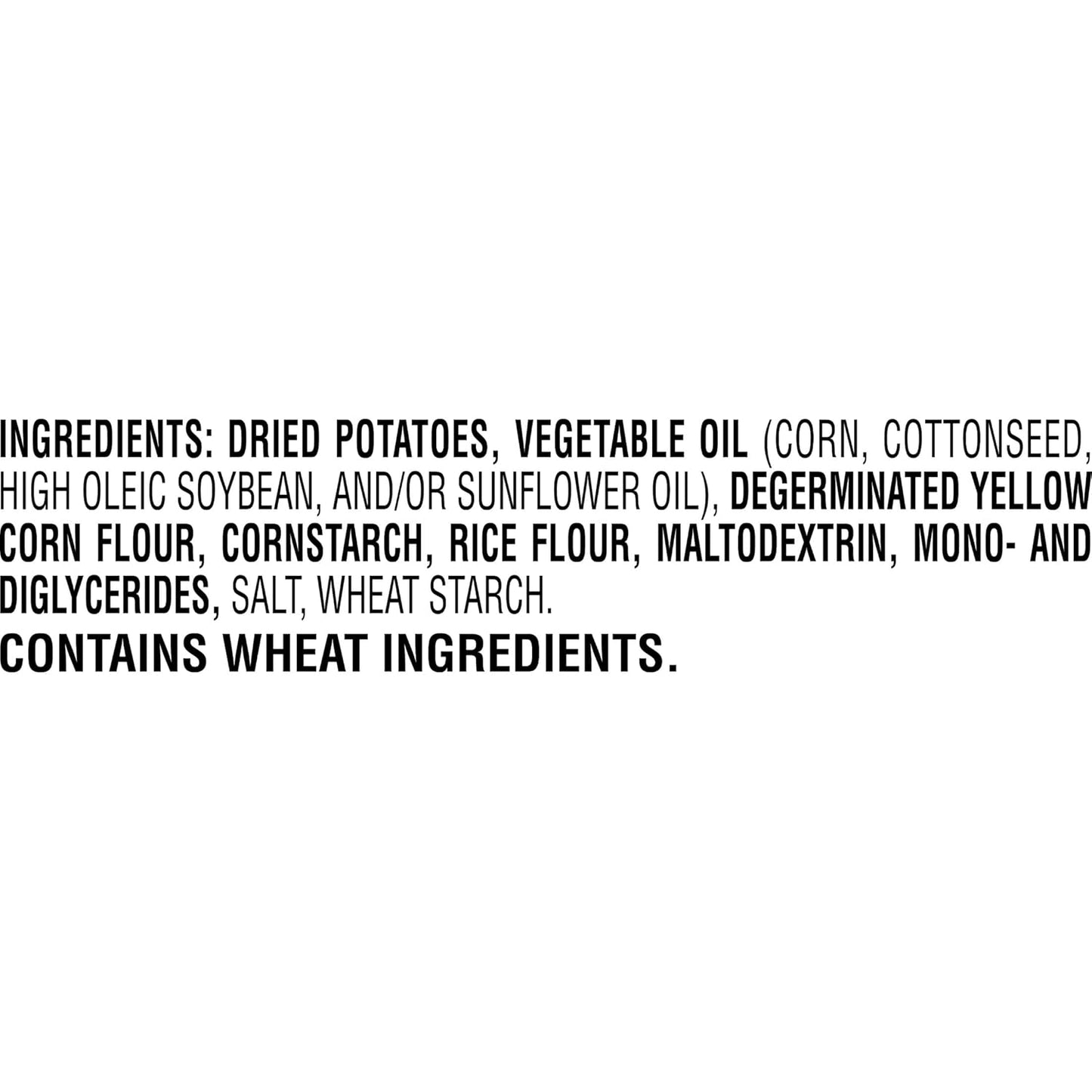 original seasoned potato crisp formula, flavored edge to edge