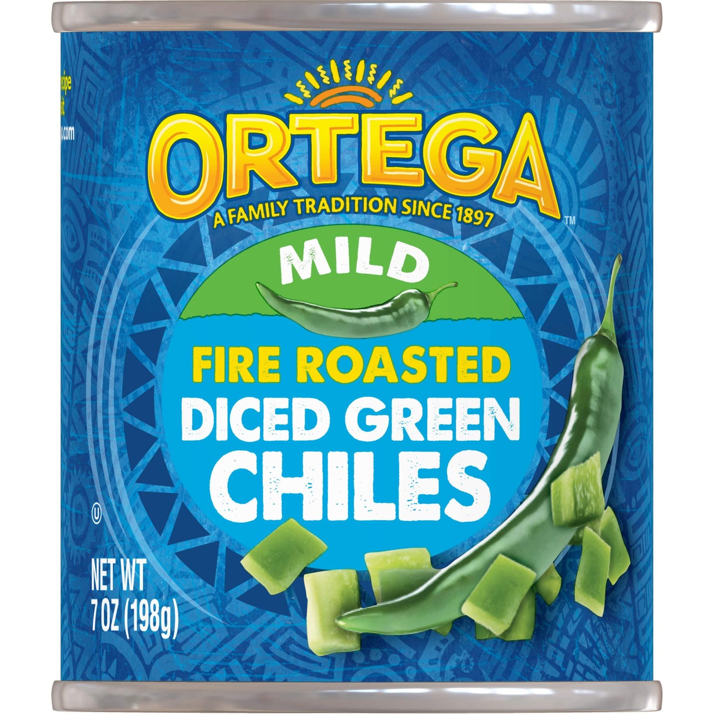 Ortega Diced Green Chiles, Mild, 7 oz — Kid-Friendly Mild Heat for Family Breakfasts
