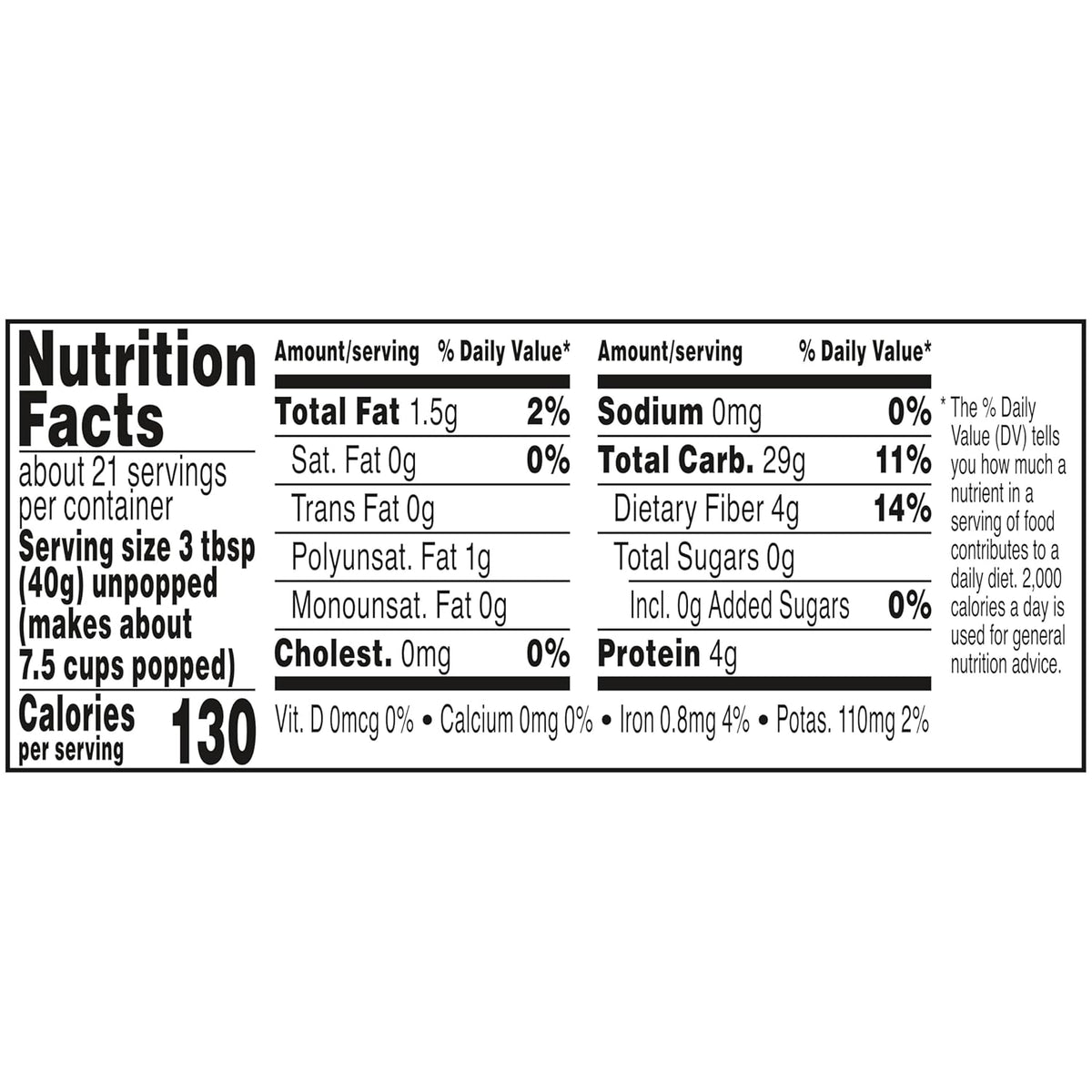Orville Redenbacher's Gourmet Popcorn Kernels – Wholesome After-School Snack for Playroom & Family Room, Gluten Free 30 oz