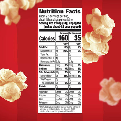 Orville Redenbacher's Kettle Corn Popcorn – Sweet-Salty Microwave Snack for Playdates and Sleepovers