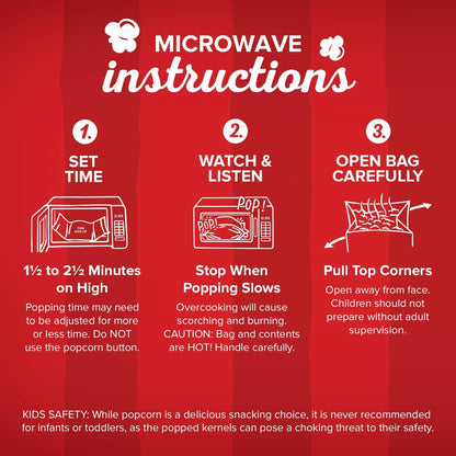 Orville Redenbacher's Kettle Corn Popcorn – Sweet-Salty Microwave Snack for Playdates and Sleepovers