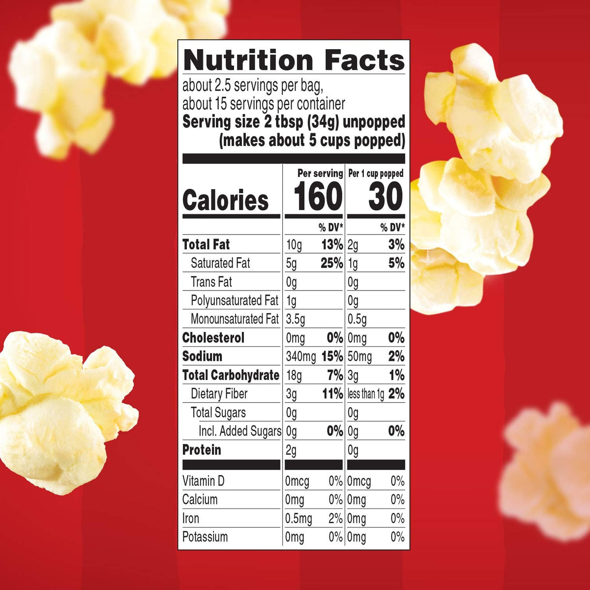 Orville Redenbacher's Movie Theater Butter Popcorn – After-School Snack for Kids and Family Game Nights, Microwave Popcorn 6-Pack