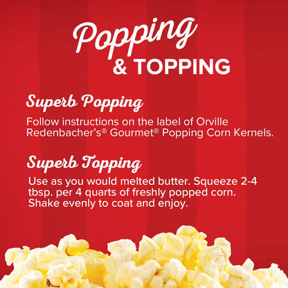 Orville Redenbacher's Popcorn Oil – Family Movie Night Butter Topping Safe for Kids' Snacks