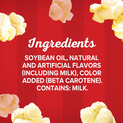 Orville Redenbacher's Popcorn Oil Movie Theater Butter Flavor – No-Mess Movie Night Squeeze Bottle for Playroom Snacking