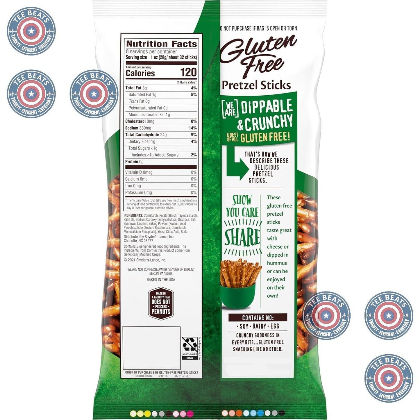 oven-baked, kneaded from wholesome ingredients for signature snyder's crunch