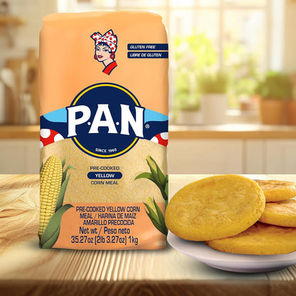 P.A.N. Yellow Corn Meal – Grill-Ready Arepa Mix for Outdoor Patios and Backyard Cookouts