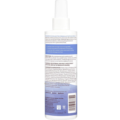 Palmer's Cocoa Butter Formula Tahitian Vanilla Leave-In Conditioner Spray – Long-Lasting Vanilla Honey Scent for Yoga Room and Meditation Space