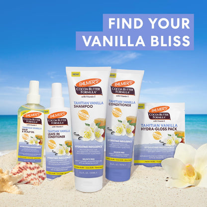 Palmer's Cocoa Butter Formula Tahitian Vanilla Leave-In Conditioner Spray – Long-Lasting Vanilla Honey Scent for Yoga Room and Meditation Space