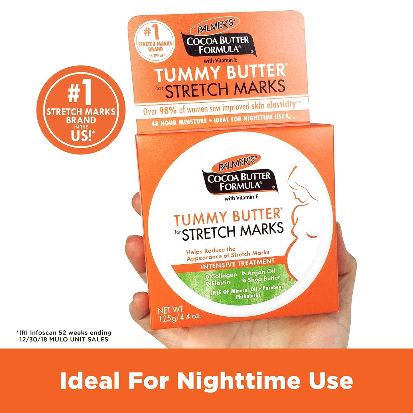 Palmer's Cocoa Butter Formula Tummy Butter - Dermatologist-Tested Pregnancy-Safe Stretch Mark Cream, 4.4 oz