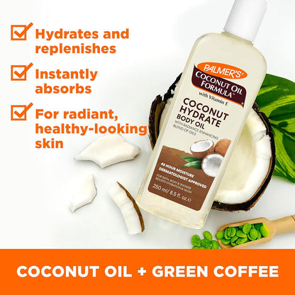 Palmer's Coconut Oil Body Oil – Mother's Day Gift Set for Women, Fair Trade Coconut Skincare