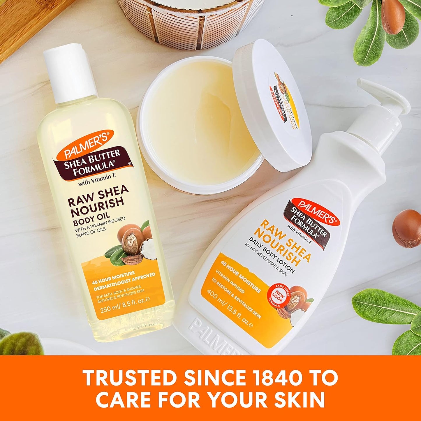 Palmer's Raw Shea Body Oil with Vitamin E – Thoughtful Skincare Gift for Mom on Her Birthday, Guest Bathroom