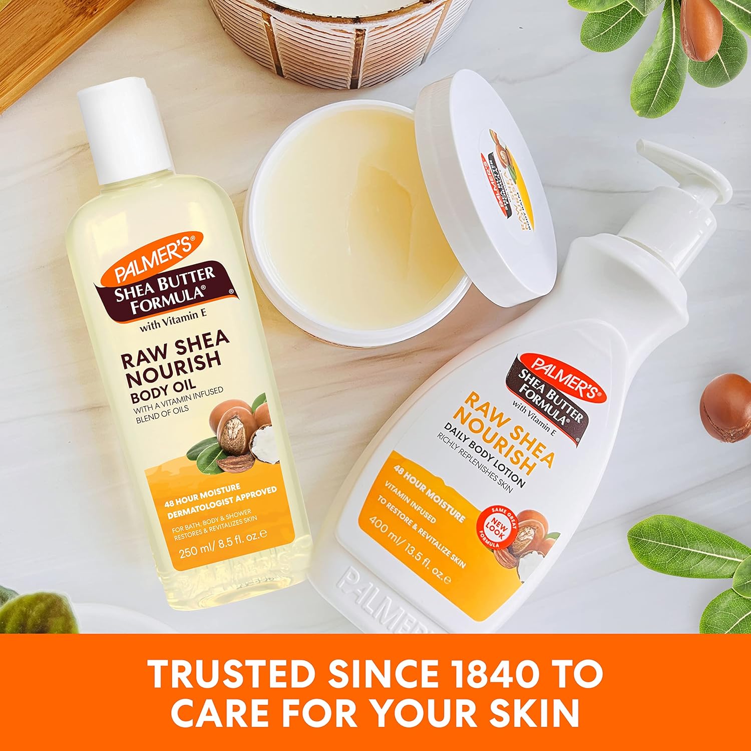 Palmer's Raw Shea Body Oil with Vitamin E – Thoughtful Skincare Gift for Mom on Her Birthday, Guest Bathroom