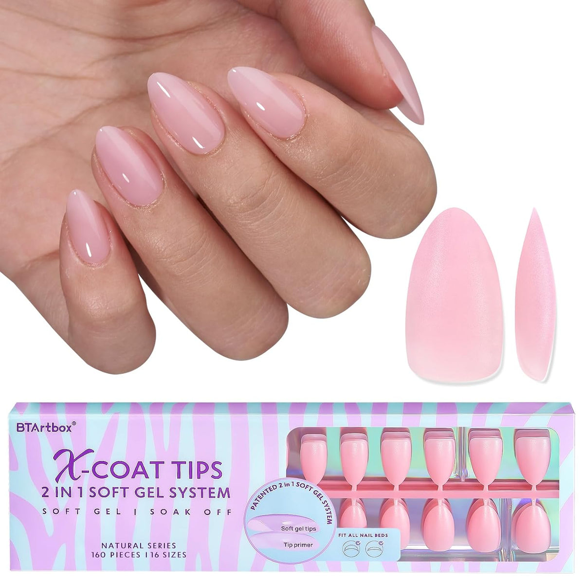 patented x-coat process using premium btmma soft gel material