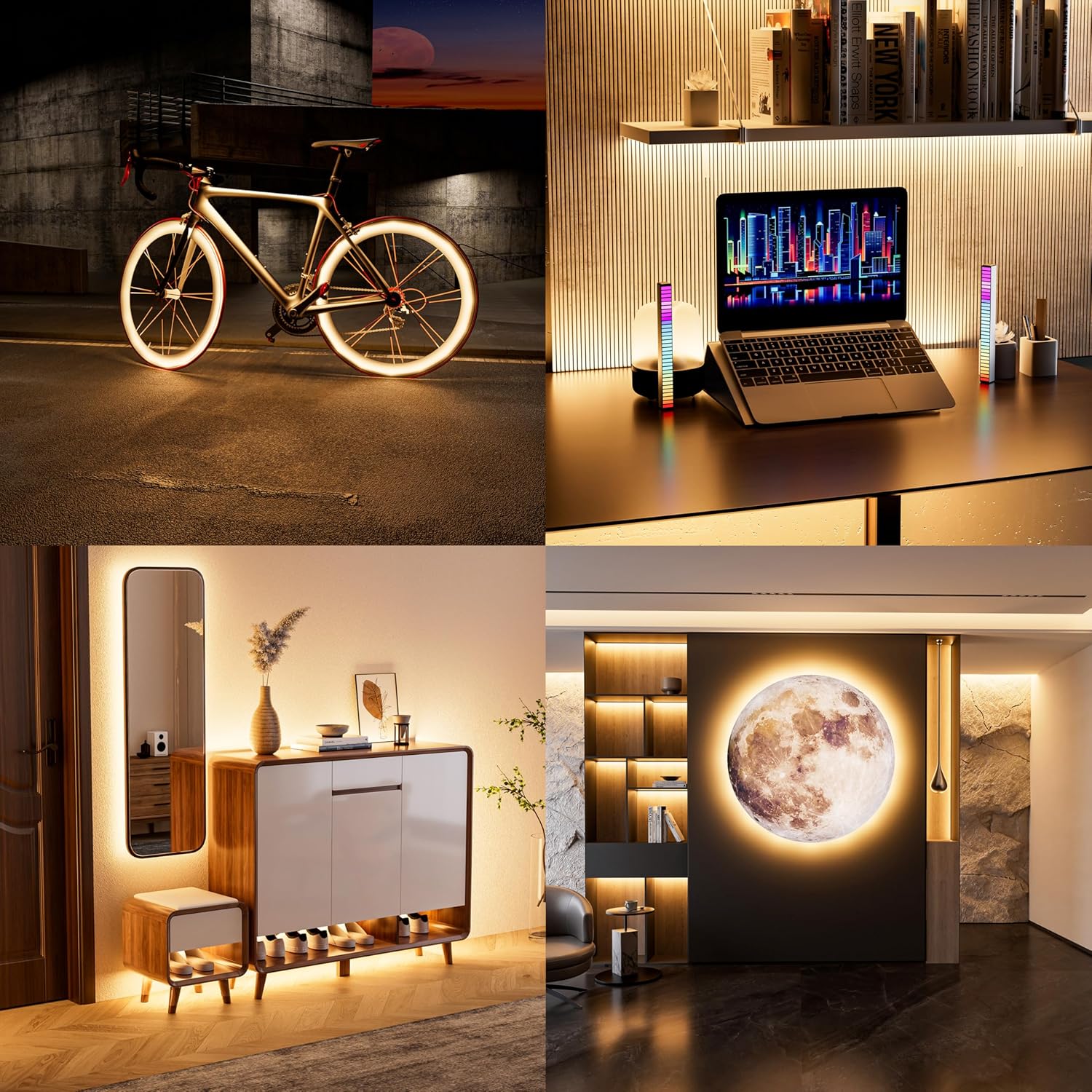 PAUTIX 5V USB COB LED Strip Light – Cozy Bedroom Accent Lighting for a Warm Home Aesthetic