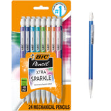 BIC Xtra-Smooth Pastel Mechanical Pencils – No-Sharpening Classroom Pencils Safe for Elementary and Middle School Kids, 24-Count