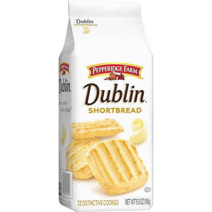 Pepperidge Farm Dublin Shortbread Cookies – Office Break Room Snack, Shareable Butter Cookies for Meetings and Conference Tables