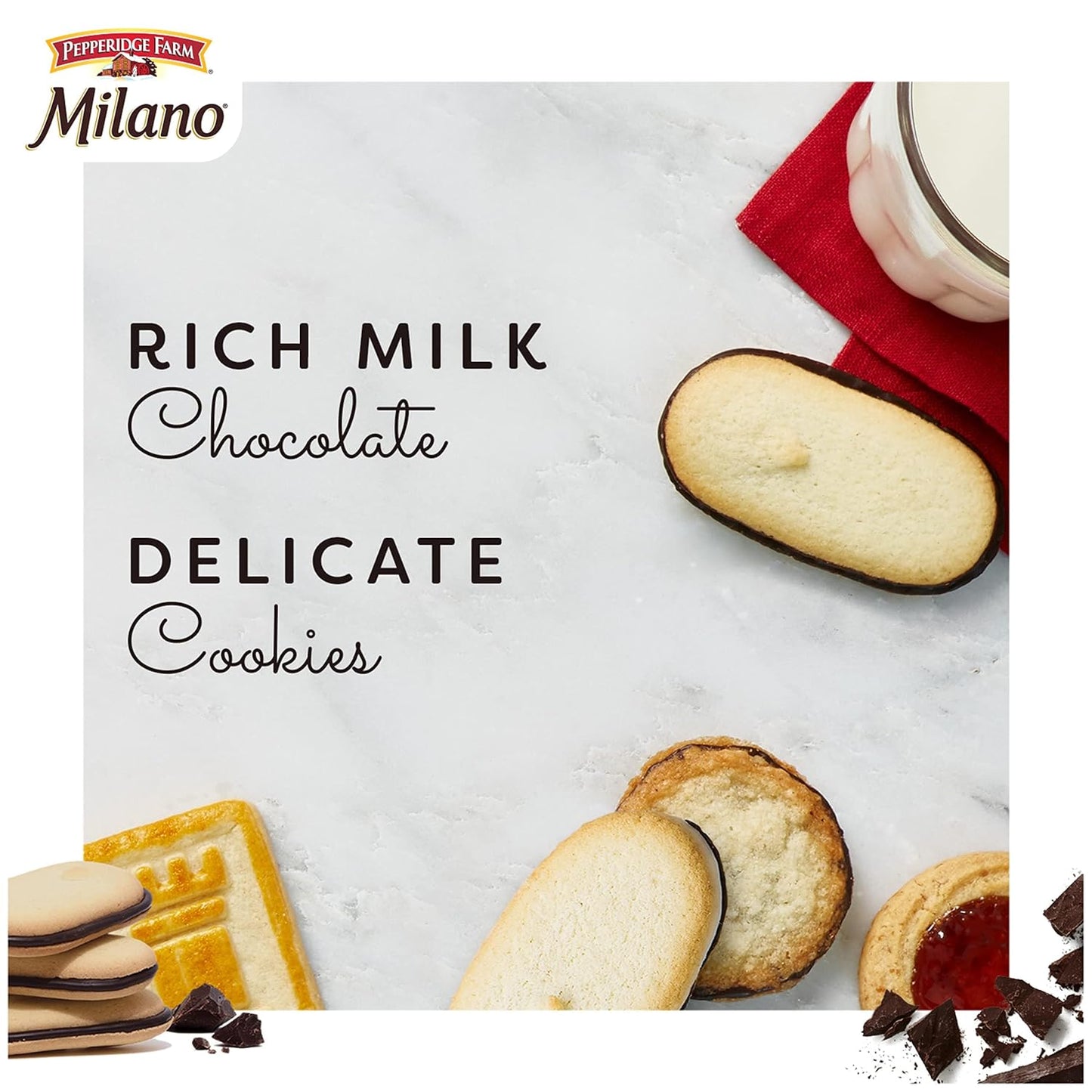 Pepperidge Farm Milano Cookies – Family Friendly Dessert Cookies for After School Snack Time, Milk Chocolate