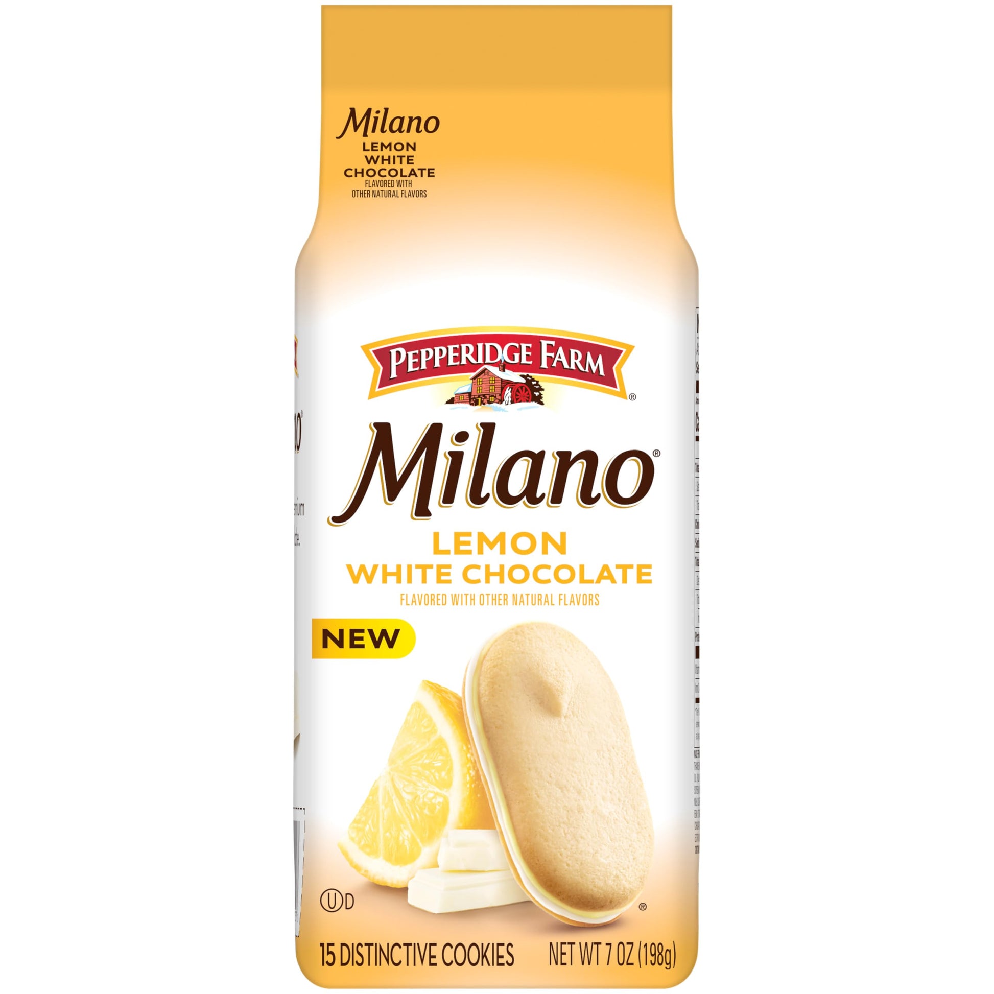 Pepperidge Farm Milano White Chocolate Lemon Cookies – Thoughtful Birthday Gift Bag for Women, Mom, and Friends