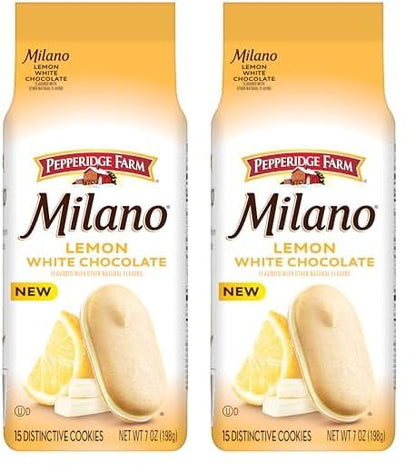 Pepperidge Farm Milano White Chocolate Lemon Cookies – Thoughtful Birthday Gift Bag for Women, Mom, and Friends