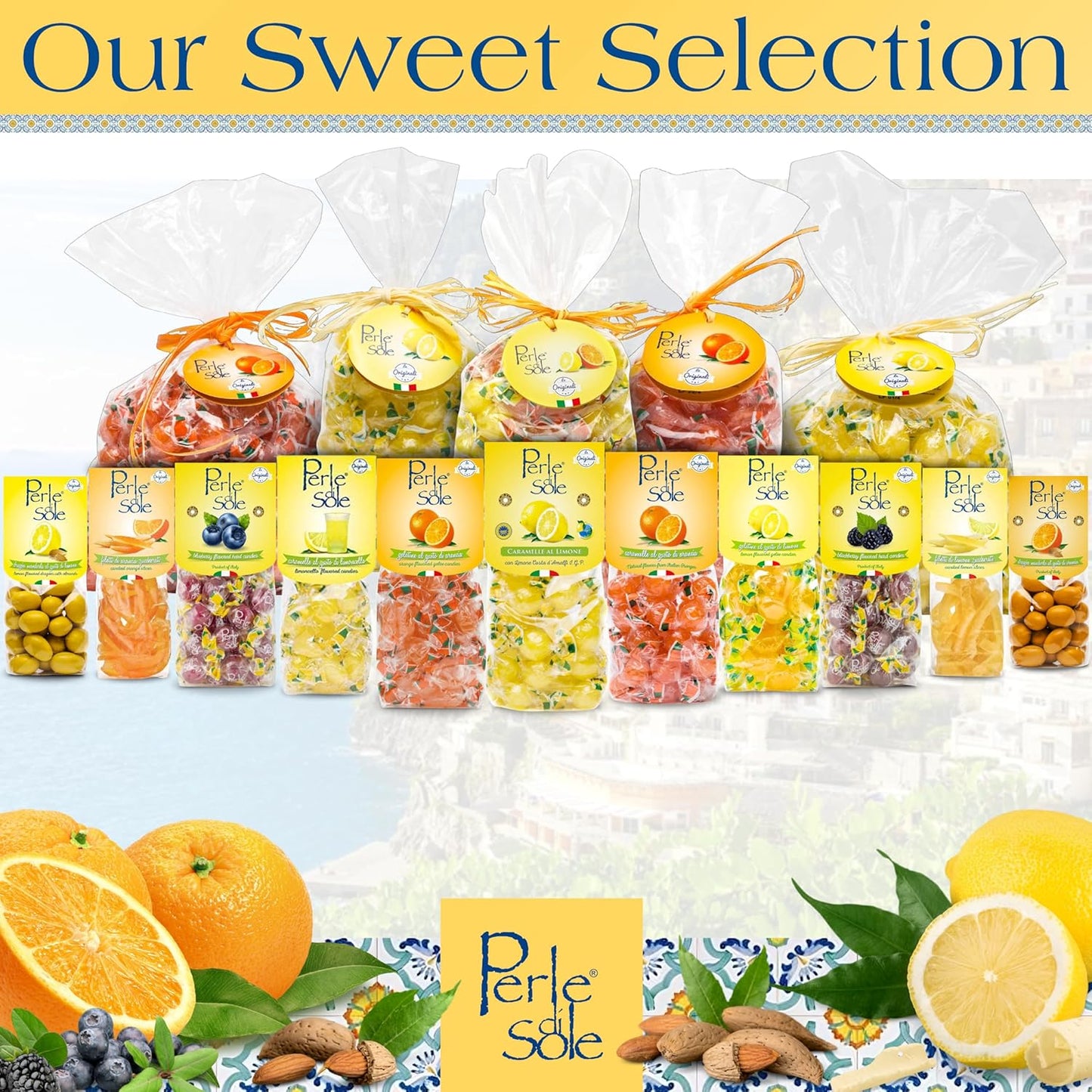Perle di Sole Italian Lemon Drops – Elegant Hostess Gift for Housewarmings and Dinner Parties