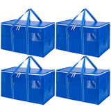 BALEINE Zippered Moving Totes – Clean Storage Solution for Small Apartments, 6-Pack Neutral