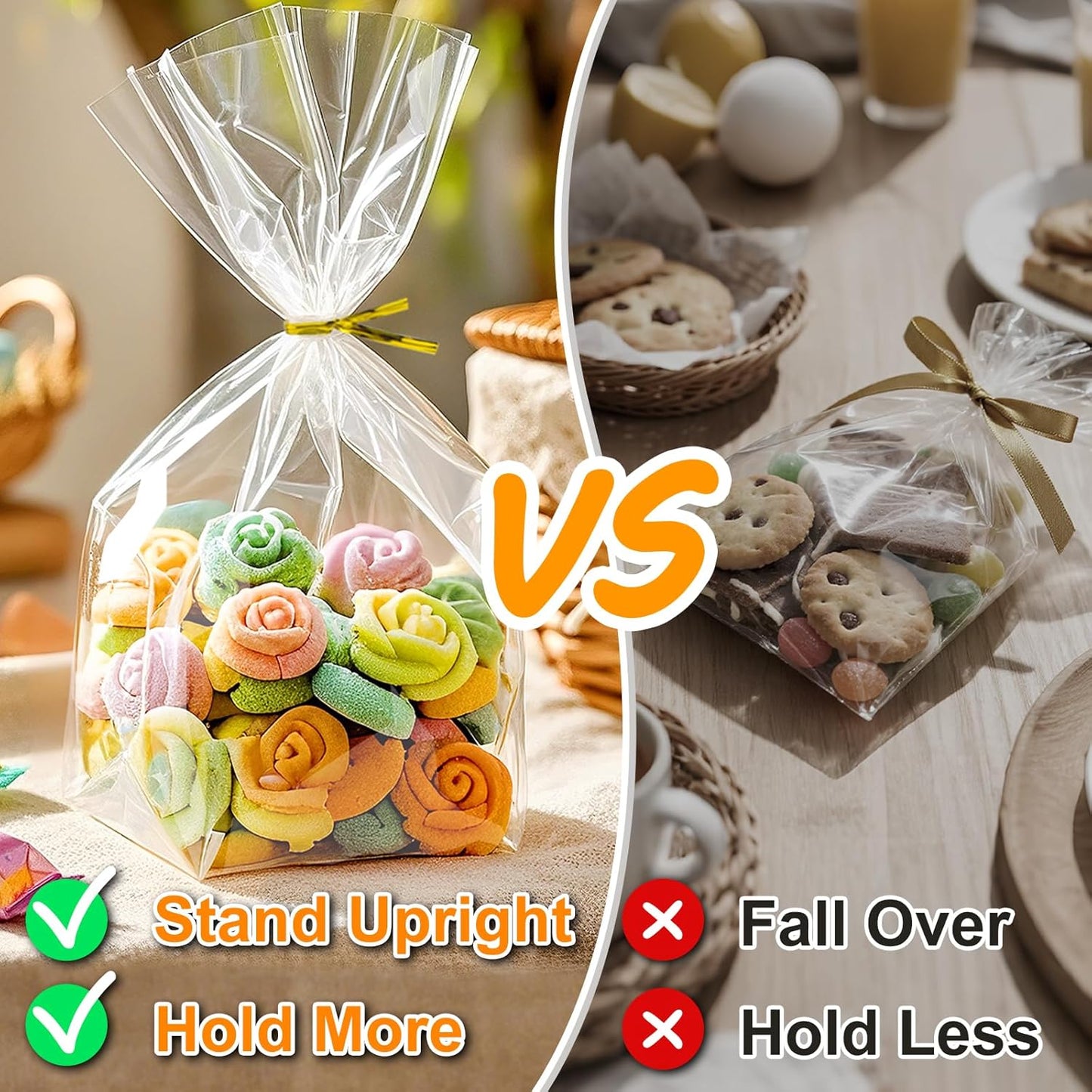 PigPotParty Food-Safe Cellophane Bags 6x9 – Child-Friendly Treat Packaging for Classroom Parties and Birthday Celebrations