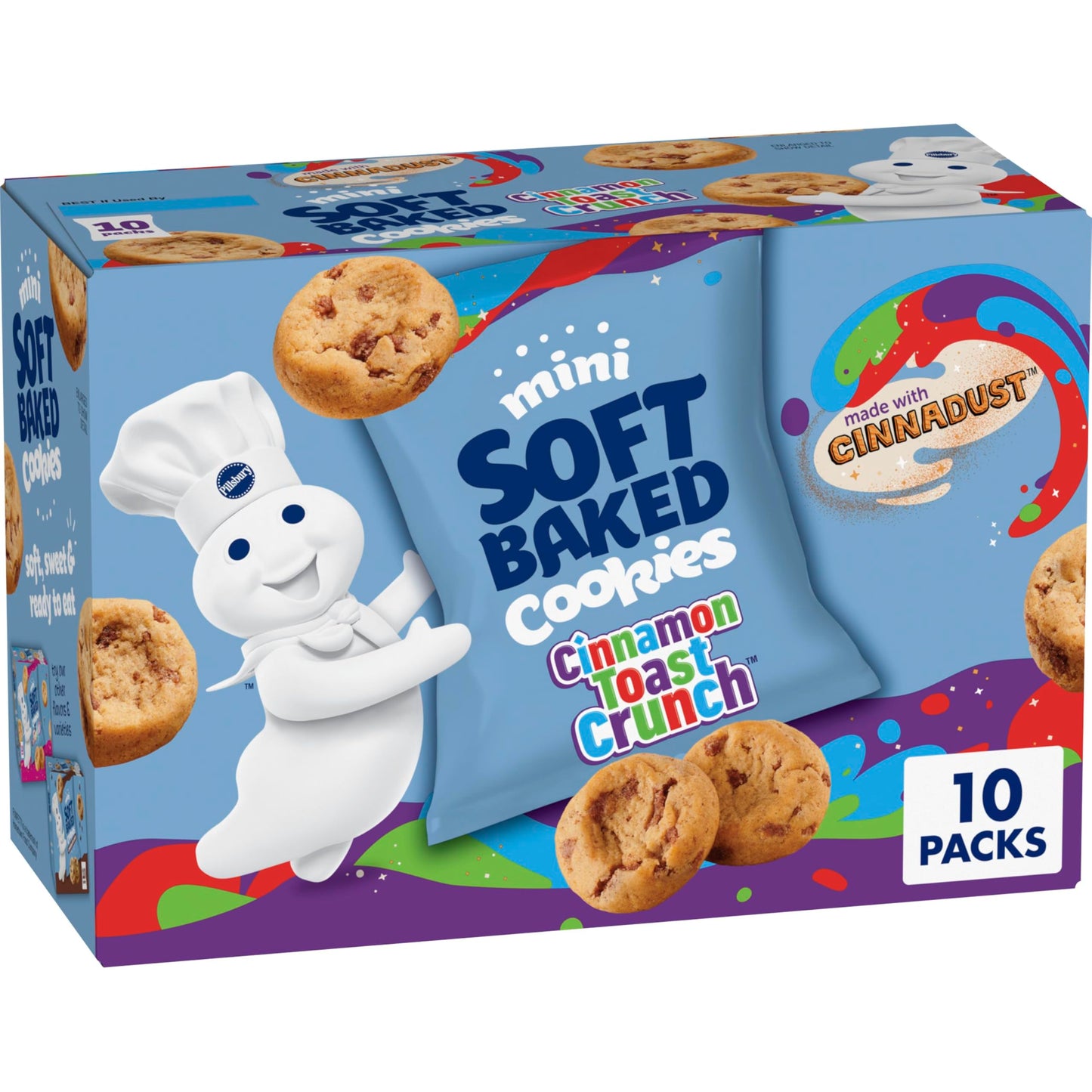 Pillsbury Mini Soft Baked Cookies – Pre-Portioned Office Snack Pouches for Break Rooms, Meetings & Workplace Pantry Stocking