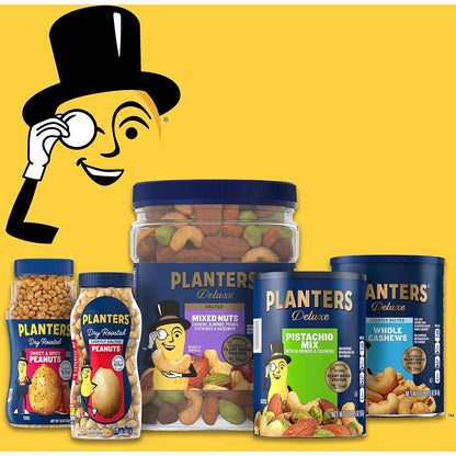 PLANTERS 50% Less Sodium Nut Mix – Plant-Protein Desk Snack for Office Wellness Routines