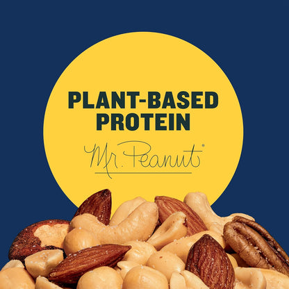 PLANTERS 50% Less Sodium Nut Mix – Plant-Protein Desk Snack for Office Wellness Routines