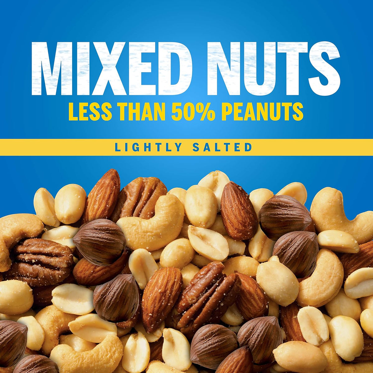 PLANTERS 50% Less Sodium Nut Mix – Plant-Protein Desk Snack for Office Wellness Routines