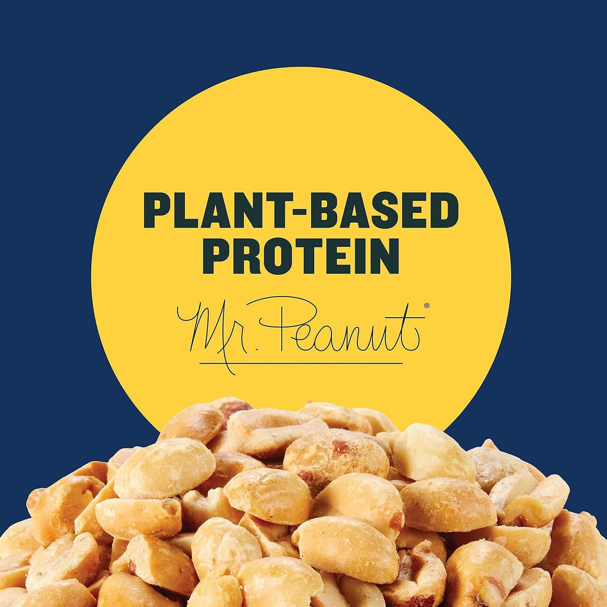 Planters Salted Peanuts (56 oz Canister) – Three-Ingredient Clean-Label Staple for Uncluttered Pantries