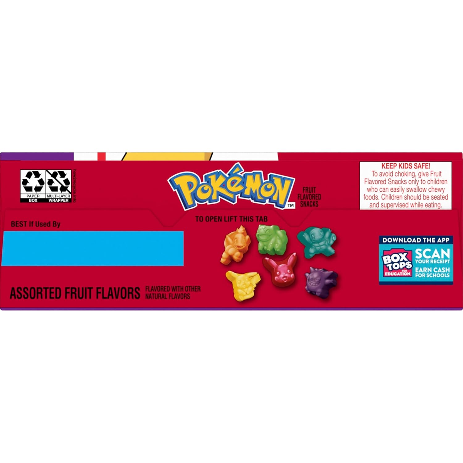 Pokemon Fruit Flavored Snacks, Fun Themed Treat Gift Pack for Kids, Individually Wrapped Gluten Free Snack Pouches, 17.6 oz, 22 Pouches