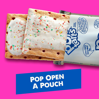 Pop-Tarts Frosted Pastry Variety, Kids Breakfast Snacks, Lunchbox 2-Count Pouches, 20.3oz Box (12 Count)