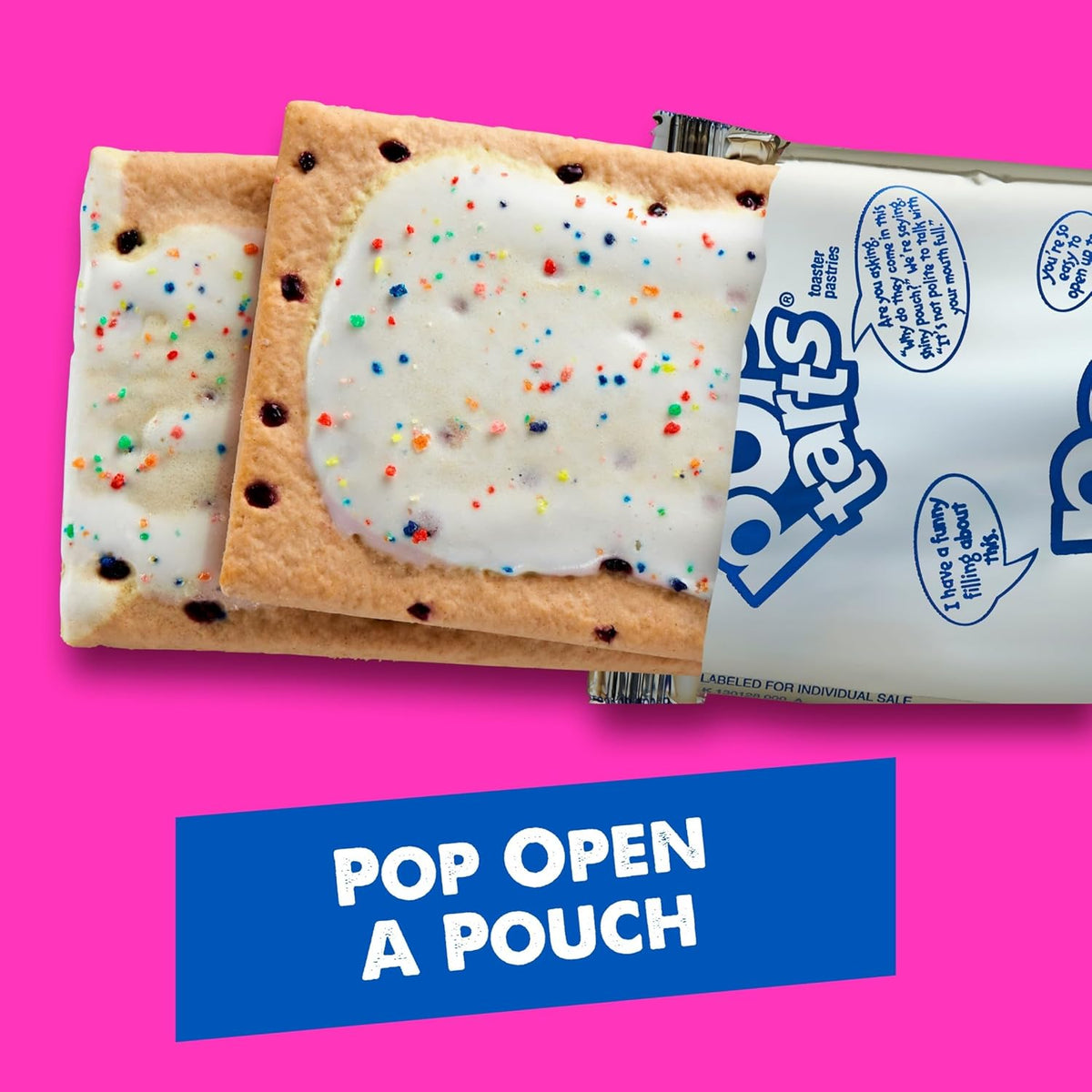 Pop-Tarts Frosted Pastry Variety, Kids Breakfast Snacks, Lunchbox 2-Count Pouches, 20.3oz Box (12 Count)