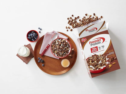 Post Premier Protein Chocolate Almond Cereal — Calming Wind-Down Late-Night Snack Bowl with High Protein and Low Sugar