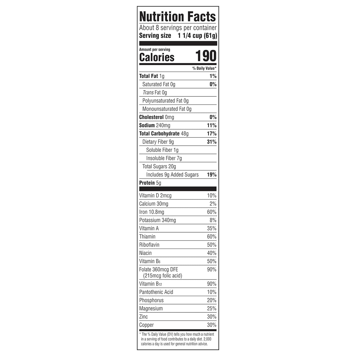 Post Raisin Bran Cereal – Kosher-Certified Whole Grain Breakfast You Can Trust for Your Family, 16.6 oz