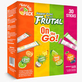 Frutal On-The-Go! Parent Approved Drink Mix Sticks – Convenient Lunchbox Flavor Kids Love, Sugar Free 4 Flavor Pack
