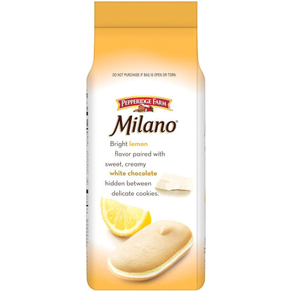 premium white chocolate filling layered between two thin, crisp cookies