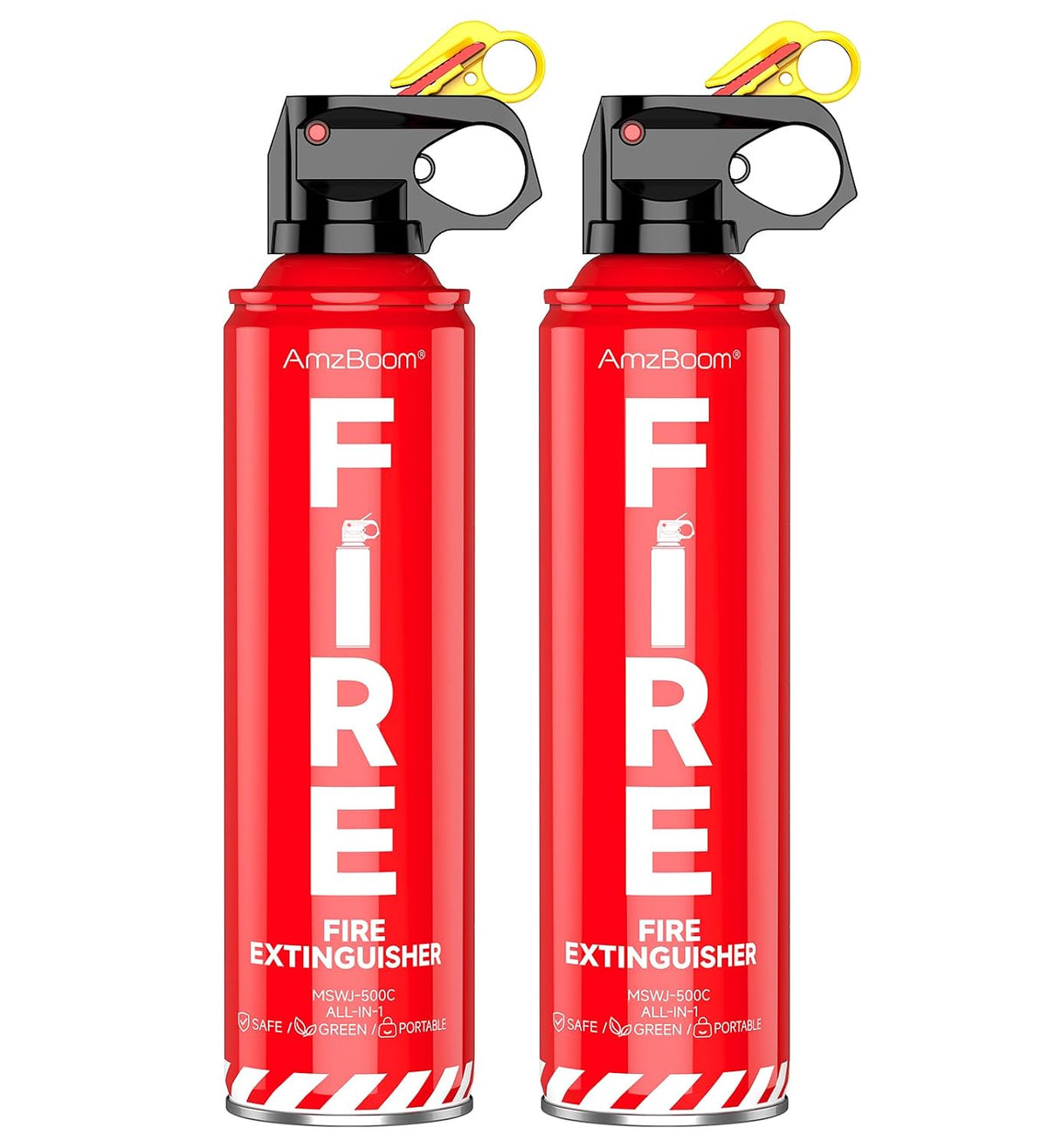 press-aim-spray activation with no pin or lever to figure out under stress